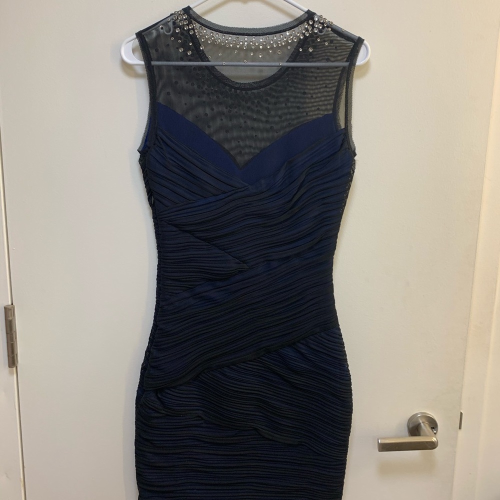 Blue/Black party dress - Picture 3 of 3